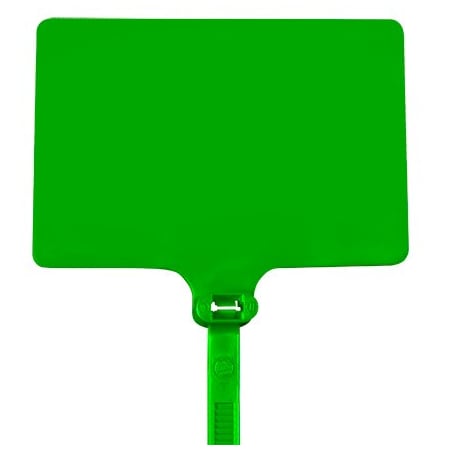 Bsc Preferred Cable Tie, 6 in L, Green, 120 lb Strength, 100 PK BUY00026427